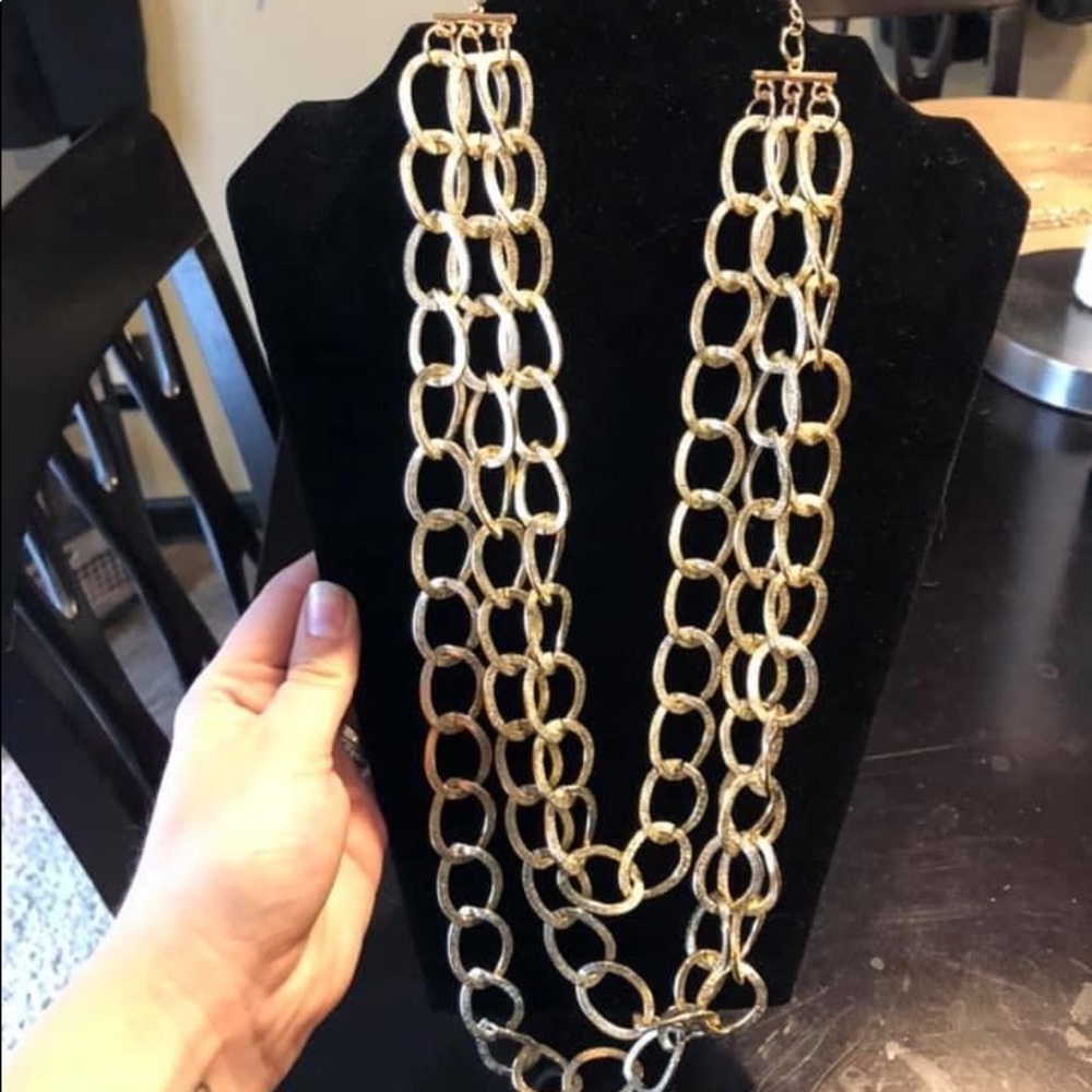 Gold layered necklace